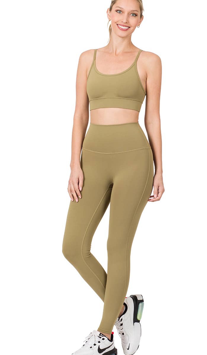 Athletic Cami Bra & Leggings Set