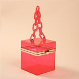 Acrylic Gift Box Shape Bag