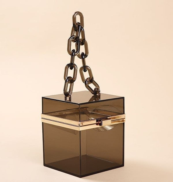 Acrylic Gift Box Shape Bag