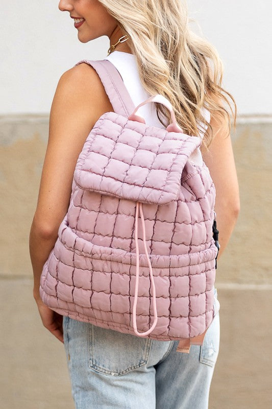 Stevie Quilted Puffer Backpack