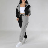 Two-Piece Color Block Jogger Set