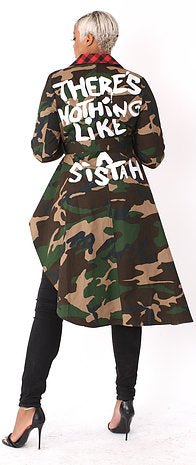 Nothing But A Sistah Camo Jacket
