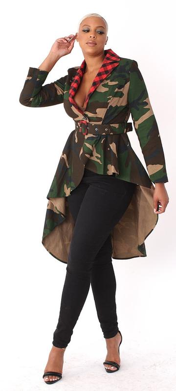 Nothing But A Sistah Camo Jacket