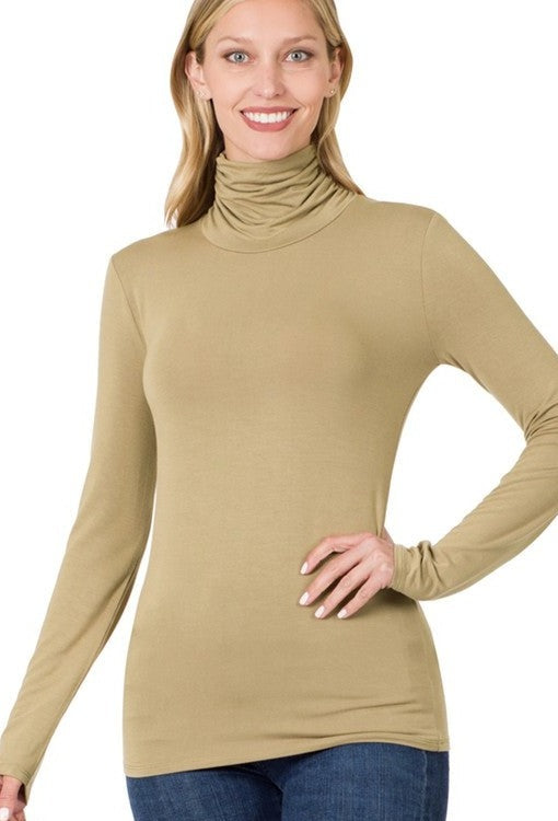 Luxe Rayon Mock Neck Top