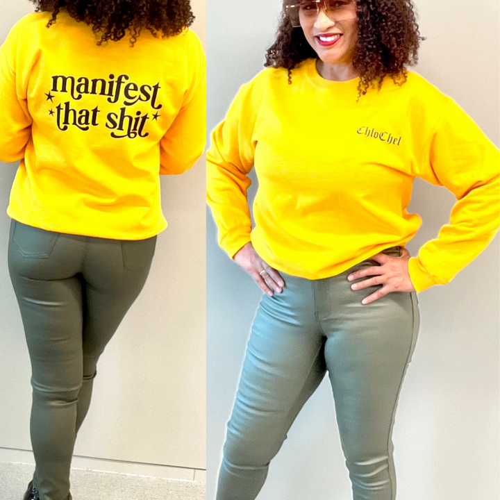 Manifest Sweatshirt - Gold
